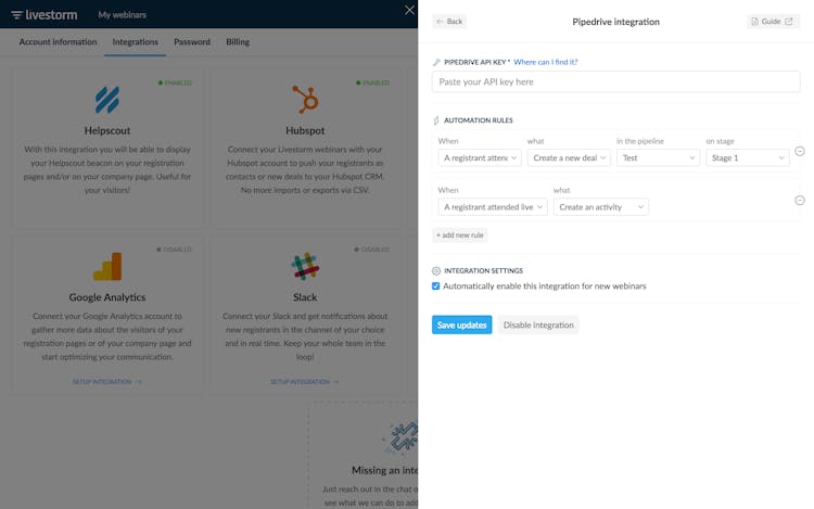 smart webinar zapier integrations