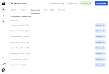 participants list online course
