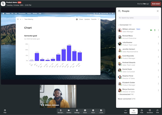 Product demo with Livestorm